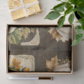 秋パンプキ離れンズダーク素朴ウッドデクページ 薄葉紙 (ギフト)