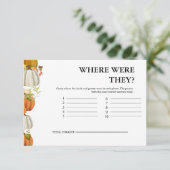 秋パンプキ離れンブライダルゲーム エンクロージャーカード (スタンド正面)