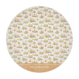 秋パンプキ離れン素朴ホリディサンクスギビング カッティングボード