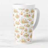 秋パンプキ離れン素朴ホリディサンクスギビング カフェラテマグ (右アングル)