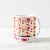 秋パーソナライズされたのコーヒーマグ コーヒーマグカップ (正面右)