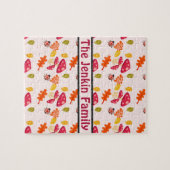 秋パーソナライズされたのジグソーパズル ジグソーパズル (横)