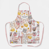 秋パーソナライズされたの手絵を描要素 エプロン (正面)