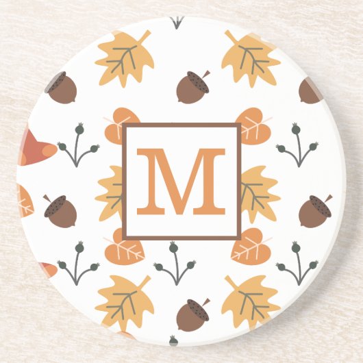 秋パーソナライズされたコースター コースター (正面)