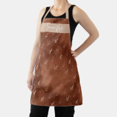 秋パーソナライズされたスモックオブブラウンウィートブレッドベイカー エプロン (インサイチュ)