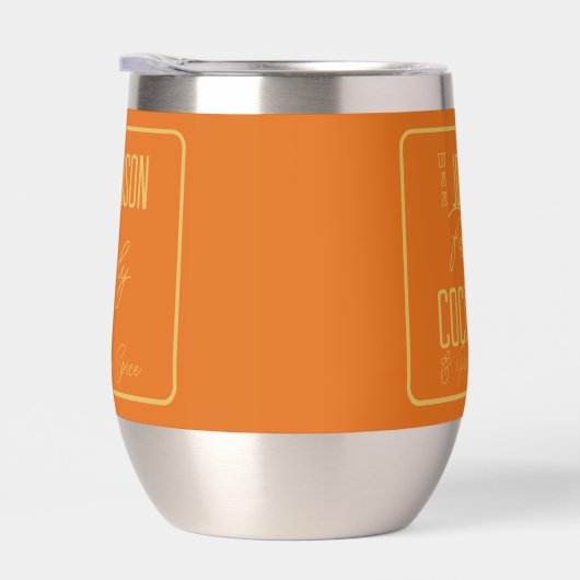 秋パーソナライズされたファミリーパンプキンスパイス (右面)