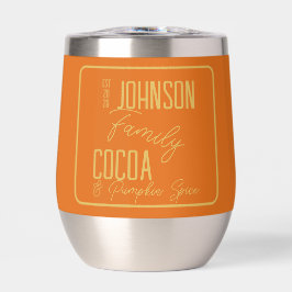 秋パーソナライズされたファミリーパンプキンスパイス