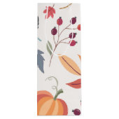 秋パーソナライズされたプリントワイン抱き枕 ワインギフトバッグ (裏面)