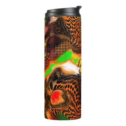 秋パーソナライズされた色抽象芸術注絵画ぐ タンブラー (回転左)