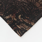 秋パーソナライズされた茶色マンダラ フリースブランケット (角)