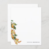 秋パーソナライズされた葉名前をカスタムする文房具 (正面/裏面)