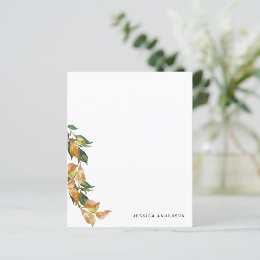 秋パーソナライズされた葉名前をカスタムする文房具 (スタンド正面)