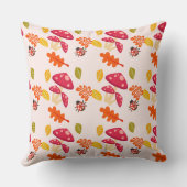 秋パーソナライズされた装飾用クッション クッション (裏面)