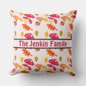 秋パーソナライズされた装飾用クッション クッション (正面)