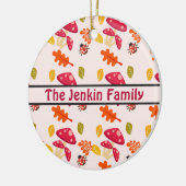 秋パーソナライズされた セラミックオーナメント (左)