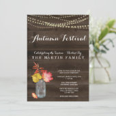 秋パーティの招待状|素朴秋 招待状 (スタンド正面)