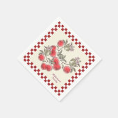 秋パーティーアップルハーベスト感謝祭パーソナライズ スタンダードカクテルナプキン (角)