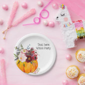 秋パーティーカボチャ秋秋紙プレート ペーパープレート (パーティー)