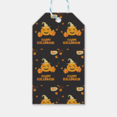 秋パーティーハロウィンカボチャ ギフトタグ (正面)