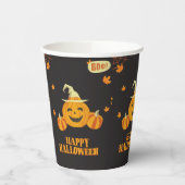 秋パーティーハロウィンカボチャ 紙コップ (左)