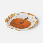 秋パーティープレート – パンプキン ペーパープレート (アングル)
