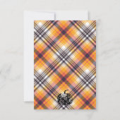 秋パーティー、オータムパーティー、ハローウィンパーティ、カボチャ 招待状 (裏面)