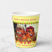 秋パーティー 紙コップ (正面)