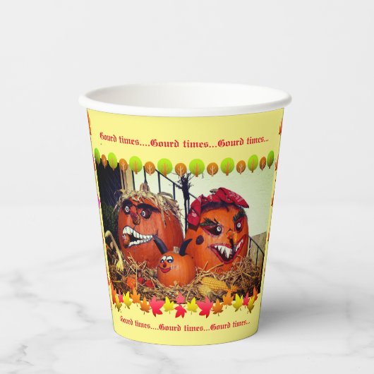 秋パーティー 紙コップ (正面)