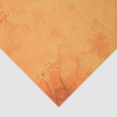 秋ビクトリアン茶色オレンジパターン 薄葉紙 (詳細)