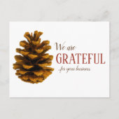 秋ビジネスサンキューカード – ピネコン ポストカード (正面)