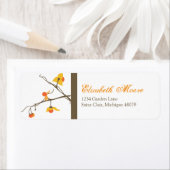 秋ビタースウィート差出人住所ラベル ラベル (インサイチュ)