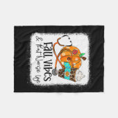 秋ビベスとそのナースライフスクールナース秋A フリースブランケット (正面(横))