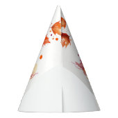 秋ビベスキツネ – バースデーパーティーハット パーティーハット (裏面)