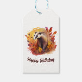 秋ビベスバッジャー – 誕生日 ギフトタグ (正面)
