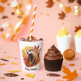 秋ビベスバッジャー – 誕生日 紙コップ