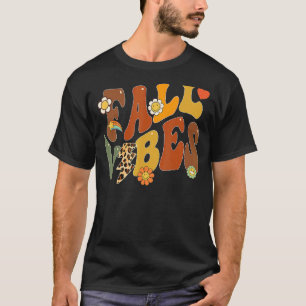 秋ビベスレトロヴィンテージヒョウ円パンプキント Tシャツ
