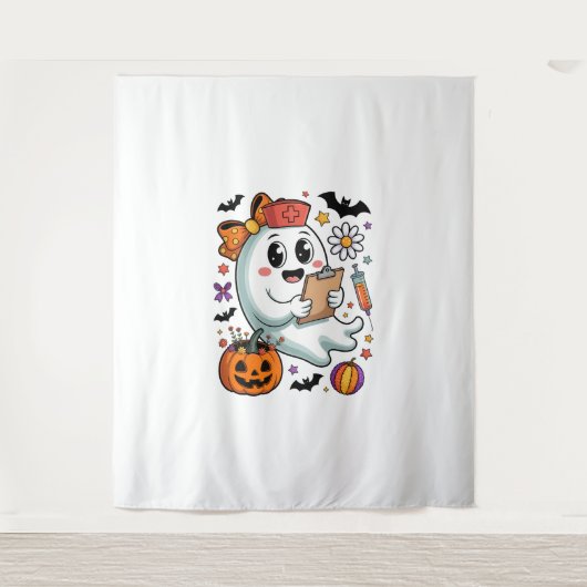 秋ビベス幽霊ナース秋 タペストリー (正面)