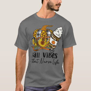 秋ビベス&ザナースライフレオパードパンプキンスパイス Tシャツ
