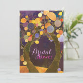 秋ビベパープルブライダルシャワー 招待状 (スタンド正面)