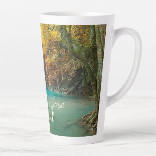 秋ビューオブエラワンウォーターフォールタイ カフェラテマグ (右)