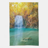 秋ビューオブエラワンウォーターフォールタイ キッチンタオル (縦)