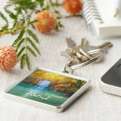 秋ビューオブエラワンウォーターフォールタイ キーホルダー (側面)