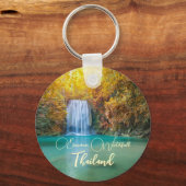 秋ビューオブエラワンウォーターフォールタイ キーホルダー (正面)