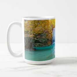 秋ビューオブエラワンウォーターフォールタイ コーヒーマグカップ