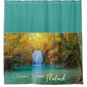 秋ビューオブエラワンウォーターフォールタイ シャワーカーテン (正面)