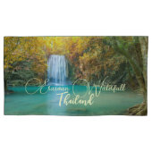 秋ビューオブエラワンウォーターフォールタイ 枕カバー (正面左)