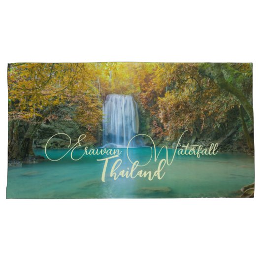 秋ビューオブエラワンウォーターフォールタイ 枕カバー (正面右)