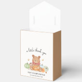 秋ビーかわいこちゃんパンプキンパイテディベア赤ちゃんシャワー フェイバーボックス (見開き)