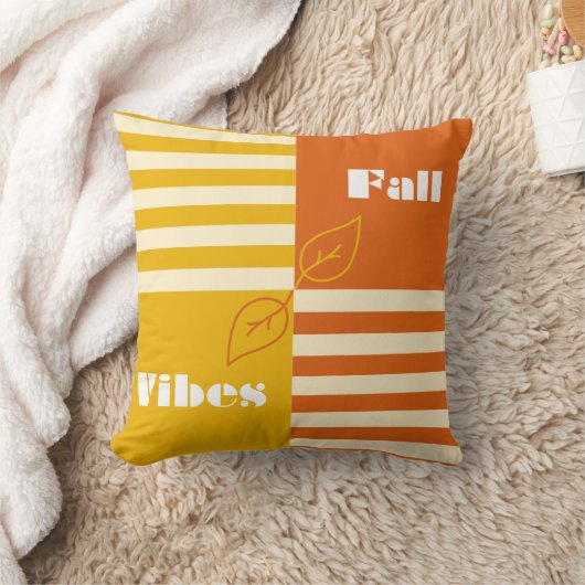 秋ビーズイエローアンドオレンジフォーオータム心地よい クッション (ブランケット)