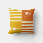 秋ビーズイエローアンドオレンジフォーオータム心地よい クッション (正面)